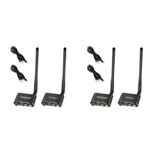 2X 2.4G Draadloze Audioadapter Audio-Extensor Draadloze Audiozender en -Ontvanger 50M Lan Audio-Extender Splitter RX/TX