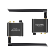 2X Adattatore Audio Wireless 2.4G Estensore Audio Trasmettitore e Ricevitore Audio Wireless 50M Lan Audio Extender Splitter RX/TX