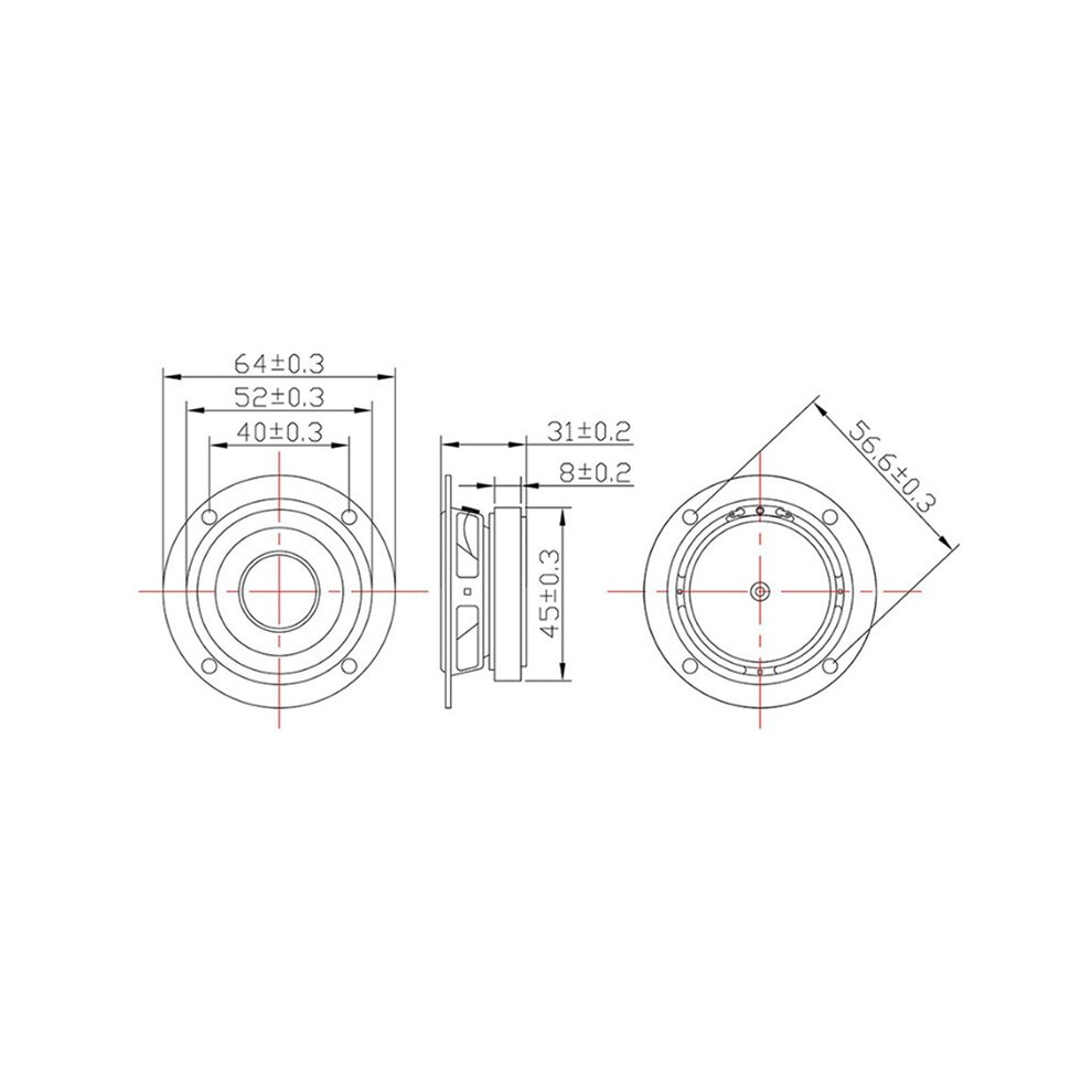 16Pcs Portable Full Range Speakers 4 Ohm 3W Sound Music Theater Loudspeaker 6031416580958