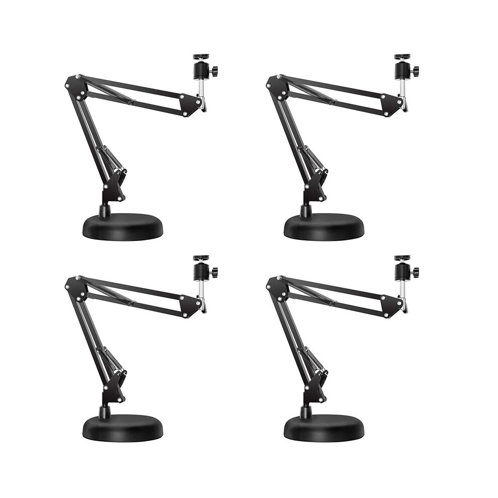4X Webcam Stand For Desktop Suspension Boom Scissor Arm Stand With Upgraded Round Base,For Webcam 4711578680193
