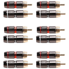 Lot de 120 Adaptateurs RCA Mâles à Souder pour Audio Vidéo CCTV Caméra IP Câble Coaxial de Sécurité à Souder