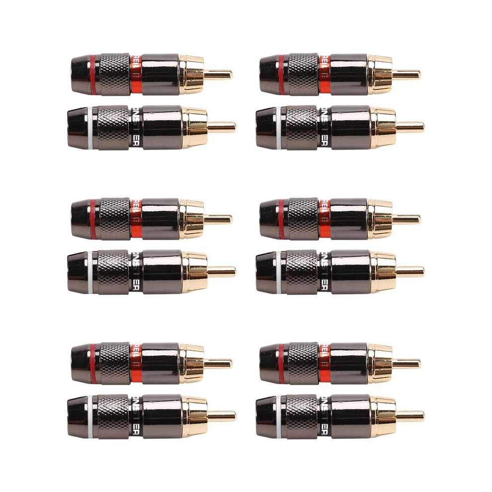 120Pcs Rca Male Adapter Solder Connector For Audio Video Cctv Ip Camera Security Coaxial Cable Solderness 4713328517322