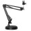 4X Support de Webcam pour Support de Bras de Ciseaux de Flèche de Suspension de Bureau avec Base Ronde Améliorée, pour Webcam 2