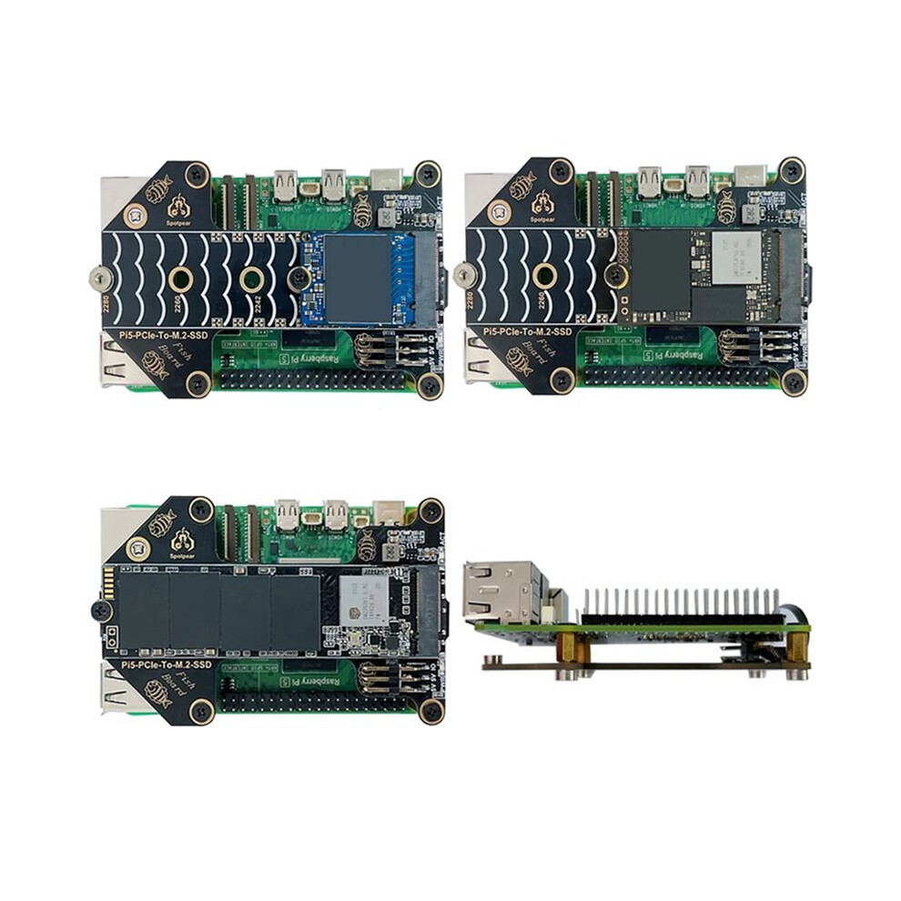 2X pour Carte D'Extension PCIe pour Raspberry Pi 5 Vers Carte ...