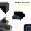 4Pcs RV Solar Panel Mounting Brackets Black Drill-Free Corner Bracket Support for RV Boat Caravans 2