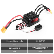 Sensorless Brushless Waterproof Car ESC 60A XT60 Plug
