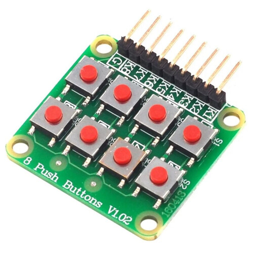 2pcs 2x4 Keypad 4x2 Keypad 8 Push Buttons Key Board Matrix Keyboard Button for  AVR  2x4 Module AVR  Module 1