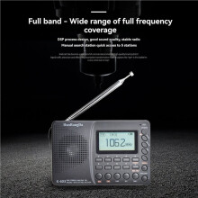 2X HanRongDa K-603 Elderly Full-Band Radio  Card Recording MP3 Player Portable Radio with Backlit LCD