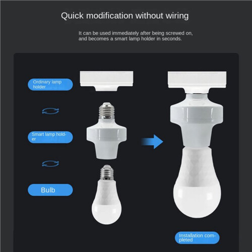 3X for EWeLink APP Wifi  E27 E26  Light Bulbs Adapter  Lamp Holder Base for Lamp LED Light Bulb Adapter