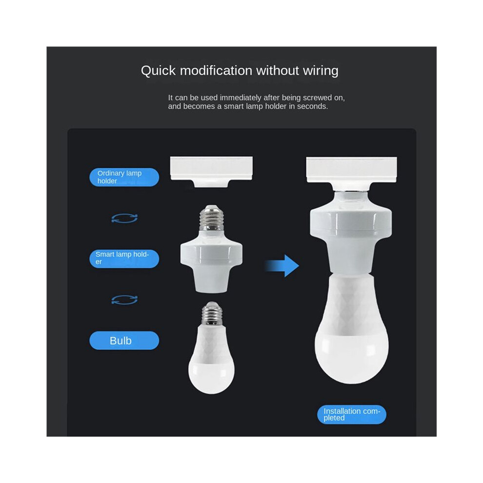 3X For Ewelink App Wifi E27 E26 Light Bulbs Adapter Lamp Holder Base For Lamp Led Light Bulb Adapter 4711154088771