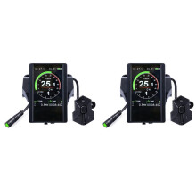 2X New Colorful Screen Display P850C Speedometer with 9-Level Assist for Bafang Electric Bicycle BBS01B BBS02B BBSHD