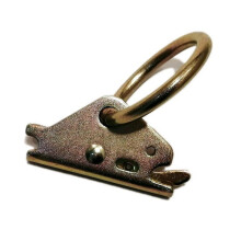 16 Packs Steel E-Track O-Ring Tie-Down Anchors for E-Track Tie-Down System Secure Cargo in Enclosed Flatbed Trailers