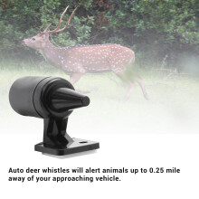 6Pcs Deer Alert For Vehicles Avoids Deer Collisions Car Deer Warning Black Ultrasonic Wildlife Warning For Auto Motorcycle Truck Suv And Atv