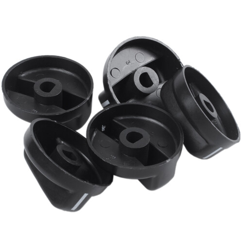 10 PCS Kitchen Black Plastic Gas Stove Cooker Control Knobs 2