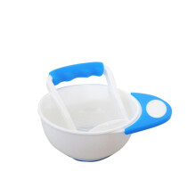 Baby Food Maker Masher Bowl with Non Skid Base, Easy Grip, Microwave and Dishwasher Safe