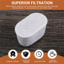 Pacote de 6 para Filtros de áGua CompatíVeis com BWF100 para Filtro de áGua para MáQuina de Café Expresso Elemento