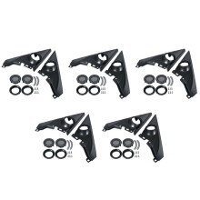 1.5 Inch 5 Pair Front Pillar Althorn Tweeter Covers Car Tweeter Refitting Speaker Boxes Mounts for 2016-2019