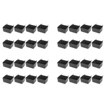 32 Pieces Pegboard Bins Kit Pegboard Parts Storage Pegboard Accessories Workbench Bins for Organizing Hardware(Grey)