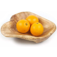 2X Salade de Fruits En Bois Bol de Service Bols de Racines Sculptés à La Main Salon Créatif Bol de Bonbons En Bois Véritable 20-24 cm
