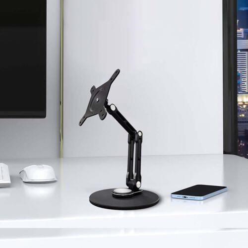 Aluminum Computer Monitor Screen Holder With 3Axis-Black 2
