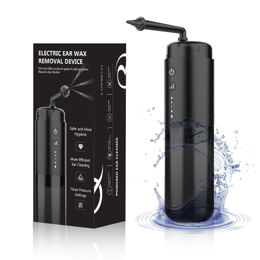 Electric Ear Wax Removal Kit with Adjustable Pressure Modes, USB Rechargeable Ear Irrigation System