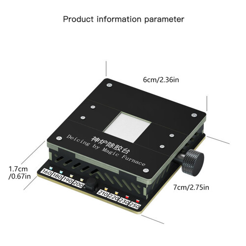 Ergonomic CPU Heating Removal Platform for Chip CPU Removal 1