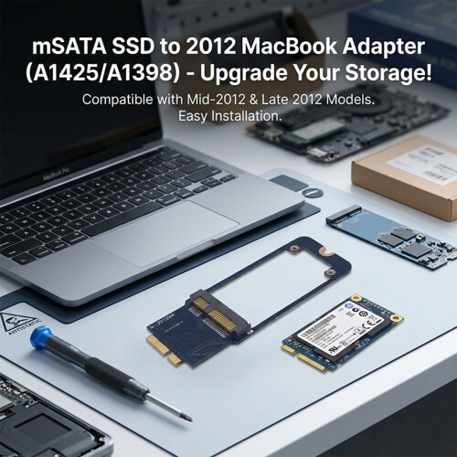 Installation facile du lecteur MSATA vers la carte adaptateur 1