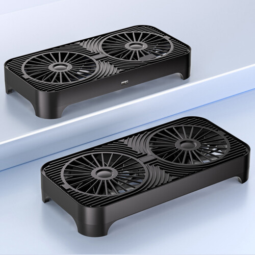Cooling Base Double Silents Fans USB Powered Efficient Device 1