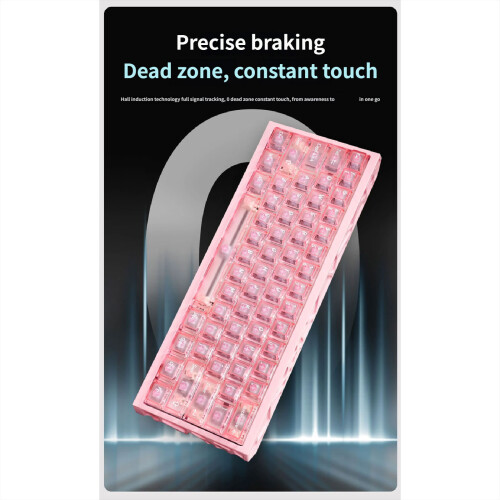 Full Aluminum Body Keyboard Hollow Design Featuring-Red 1