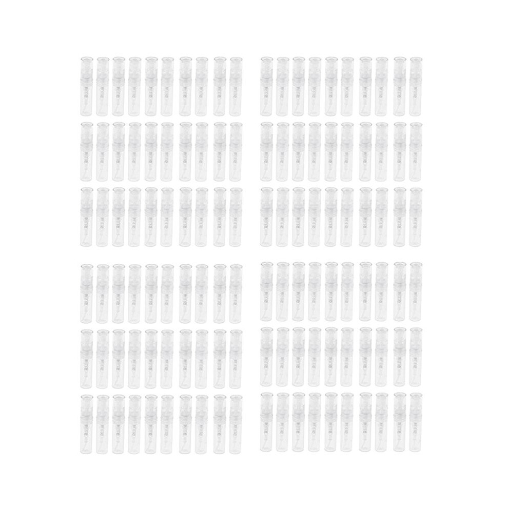 120Pcs Clear 2Ml Atomizer Plastic Bottle Spray Disposable Perfume Empty Sample Bottle for Travel Party