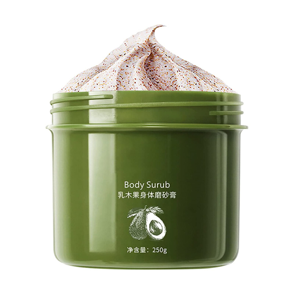 Green Shea Butter Body Scrub 250G Deep Cleansing Moisturizing Exfoliating Scrub For Smooth Soft Skin
