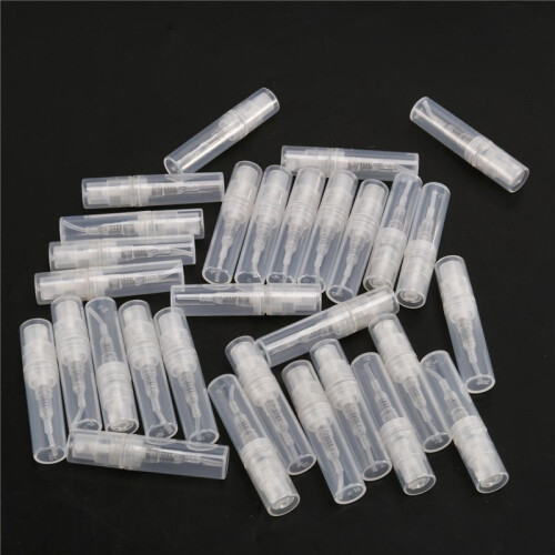 120Pcs Clear 2Ml Atomizer Plastic Bottle Spray Disposable Perfume Empty Sample Bottle for Travel Party 1