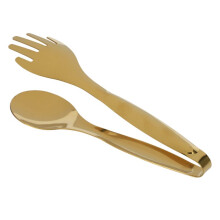 5X Stainless Steel Food Tongs Gold Kitchen Utensils Buffet Cooking Tools BBQ Clips Bread Steak Tong