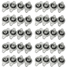 40 Pezzi KFL001 12mm Nel Lega di Zinco Autoallineanti Blocchetto di Cuscino Flangia Cuscinetto Alloggiamento Rombico del Cuscinetto