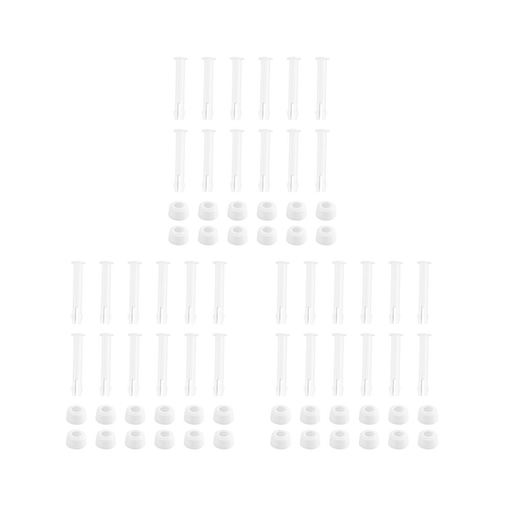 36 Pcs Plastic Pool Joint Pins & 36 Pcs Rubber Seals For Above Ground Round Frame Pool Parts 28270-28273(2.36In) 4712218129973