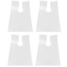 400Pcs PE Apron Disposable Long Barber Wai Cloth Perm Hair Salon Haircut Wai Hairdressing Cape Shawl 60X90cm