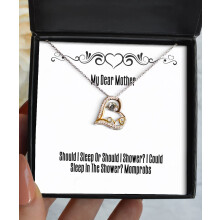 Sterling Silver Mother Necklace with Gold Plated Floral Pendant, Adjustable Chain, Mom Gift