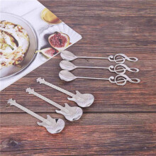 Coffee Spoons,60 Pack Cute Teaspoons Stainless Steel Staff Musical Notation Shaped (30 Music Note +30 Guitar)