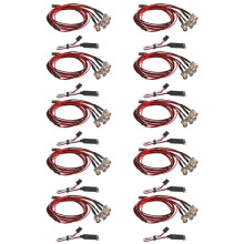 10X 4 LED Light Kit 2 White 2 Red with 3CH Lamp Control Panel for 1/10 1/8 TRX4 HSP Axial SCX10 D90 HPI RC Car