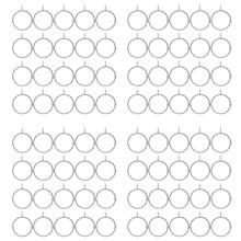 80 Pcs Openable Silver Curtain Rings Open and Close Metal Rustproof Drapery Loops with Eyelet for Hook Pins (1.5 Inch)