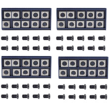 40PZ 14mm Inserto Dritto Per Taglierina Nel Metallo Duro Con Viti 40PZ M610mm Per Testa di Taglio Un Spirale Elicoidale Per Legno / Elicoidale