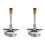 2Pcs  Single Tube Bunsen Burner Gas Light for Liquid Propane Lab Heating Equipment 1