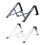 Support d'ordinateur portable à angles multiples, support-Argent 3