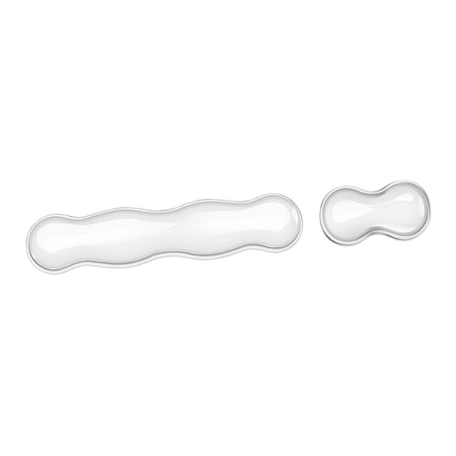Ensemble de repose-poignet pour clavier avec Base-transparent