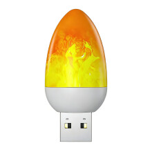 Large Port USB Flamme Lumineuse Connectable aux-1 pièce