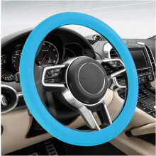 Silicone Steering Wheel Cover Anti-Slip 13-14.17 Inch Brown