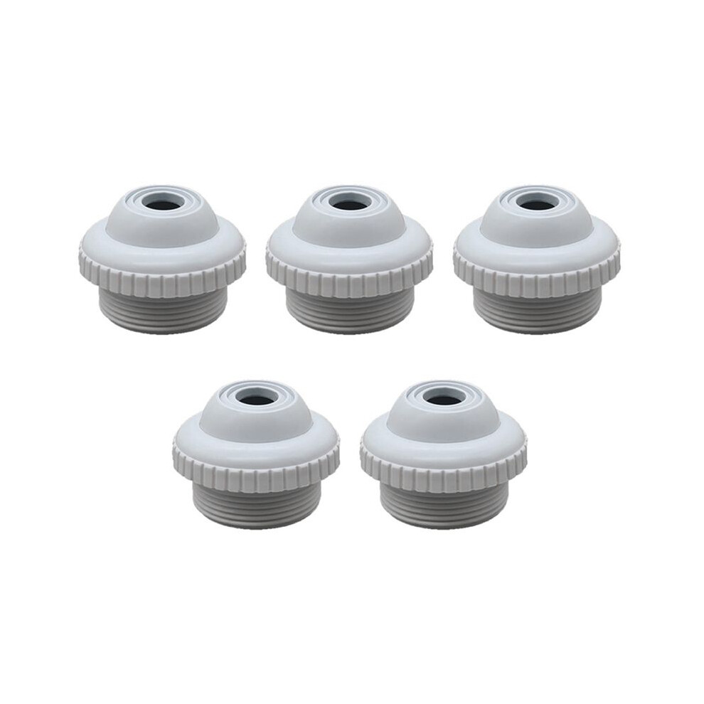 5X Swimming Pool Spa Return Jet Fitting Massage Nozzle Inlet Outlet Bath Tub Nozzle With Adjustable Jet Eyeball 4713786191249