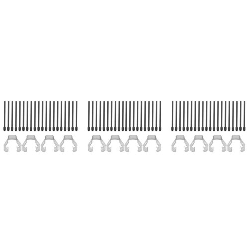 (60 Pack)  Pen Tips/Nibs for  2 Stylus Pen Replacement Soft Nibs/Tips Black