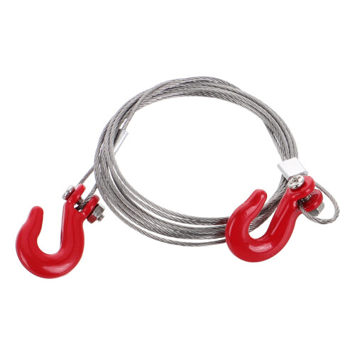RC Crawler Tow Hook Rope Strap with Hooks for TRX4 SCX10 2