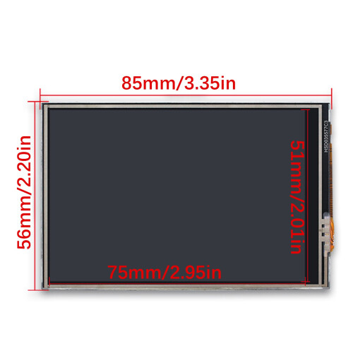 3.5inch Touchable Screen Display 480x320-PI5 with heat sink 1